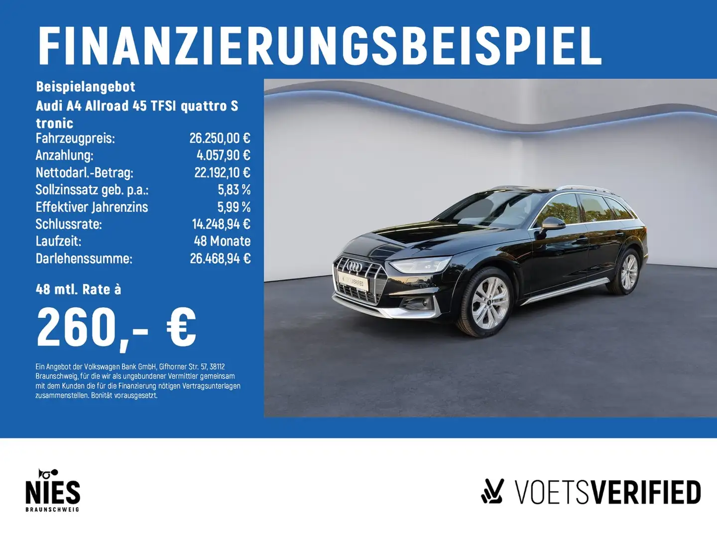 Audi A4 allroad 45 TFSI quattro S tronic LED+PANO+PDC Schwarz - 2