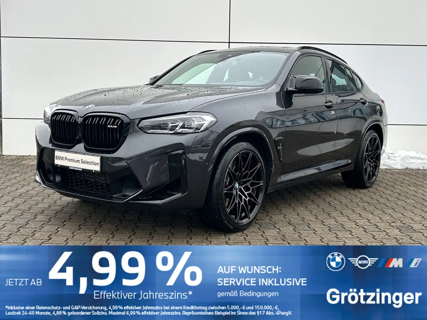 BMW X4 M Competition Pano+H&K+HUD+SHZhinten+Parkass Grau - 1