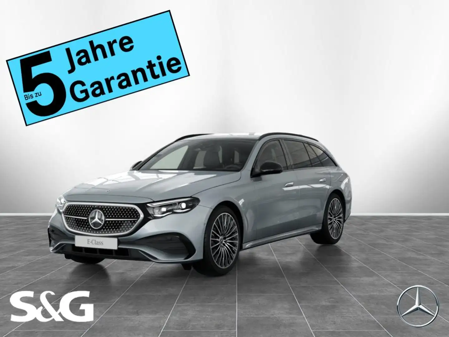 Mercedes-Benz E 300 de AMG+SUPERSCREEN+AHK+Pano+Burmester+HUD Silber - 1