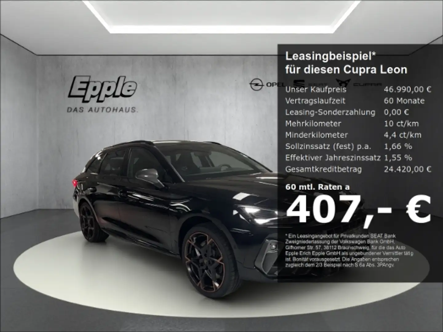 CUPRA Leon Sportstourer 200 kW (272) Cupra ST VZ 1.5 e-Hybrid Noir - 1