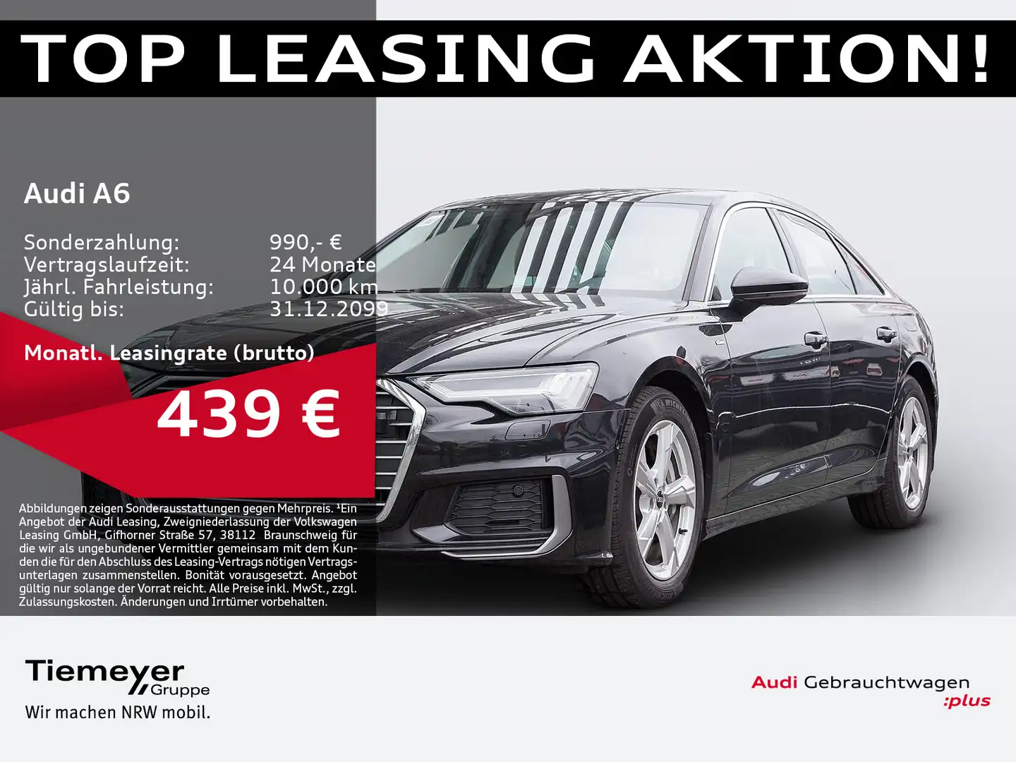 Audi A6 50 TFSIe Q S LINE MEMORY TV AHK BuO Nero - 1