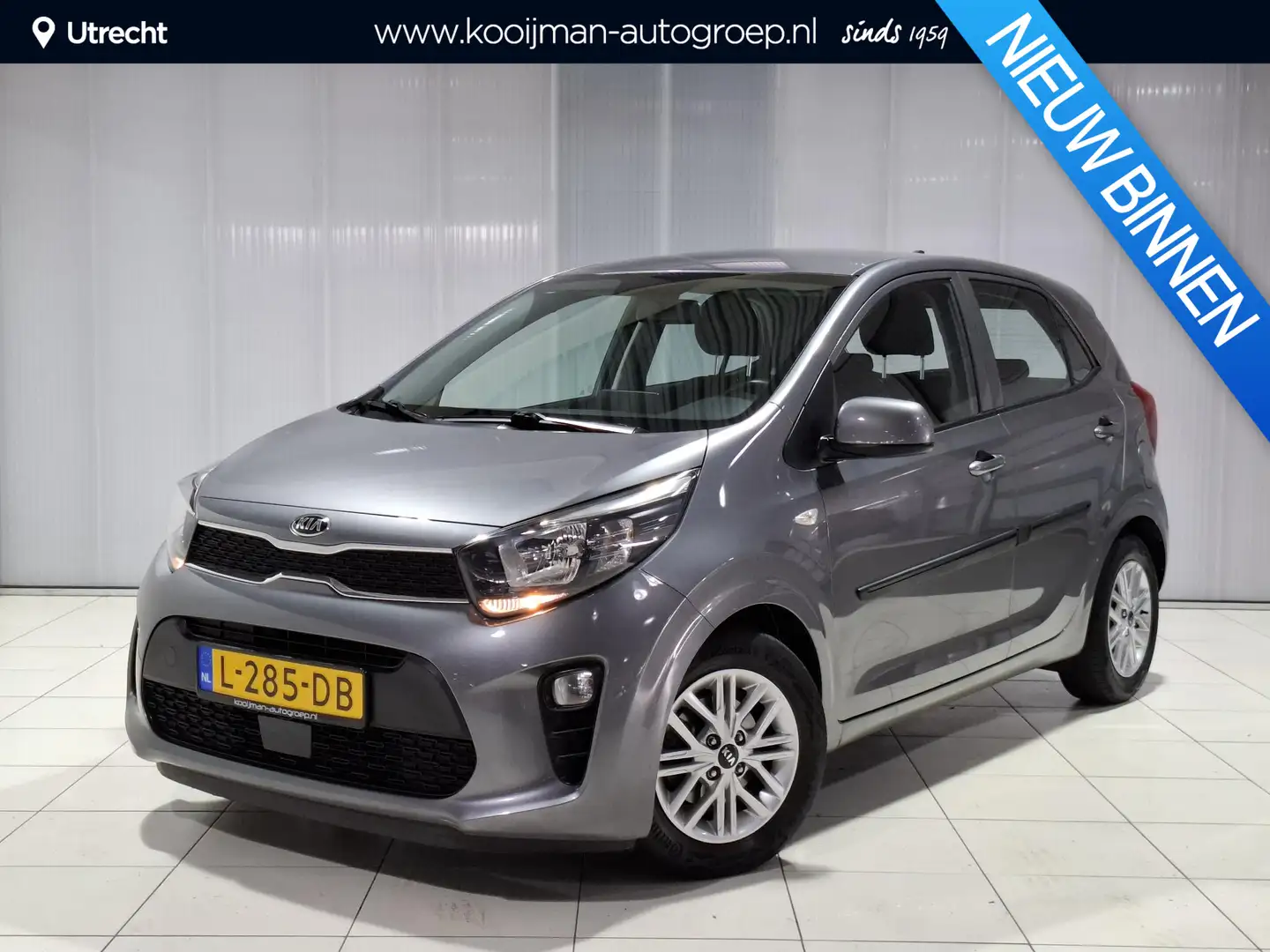 Kia Picanto 1.0 DPi DynamicLine Apple Carplay/Android Auto, Na Gris - 1