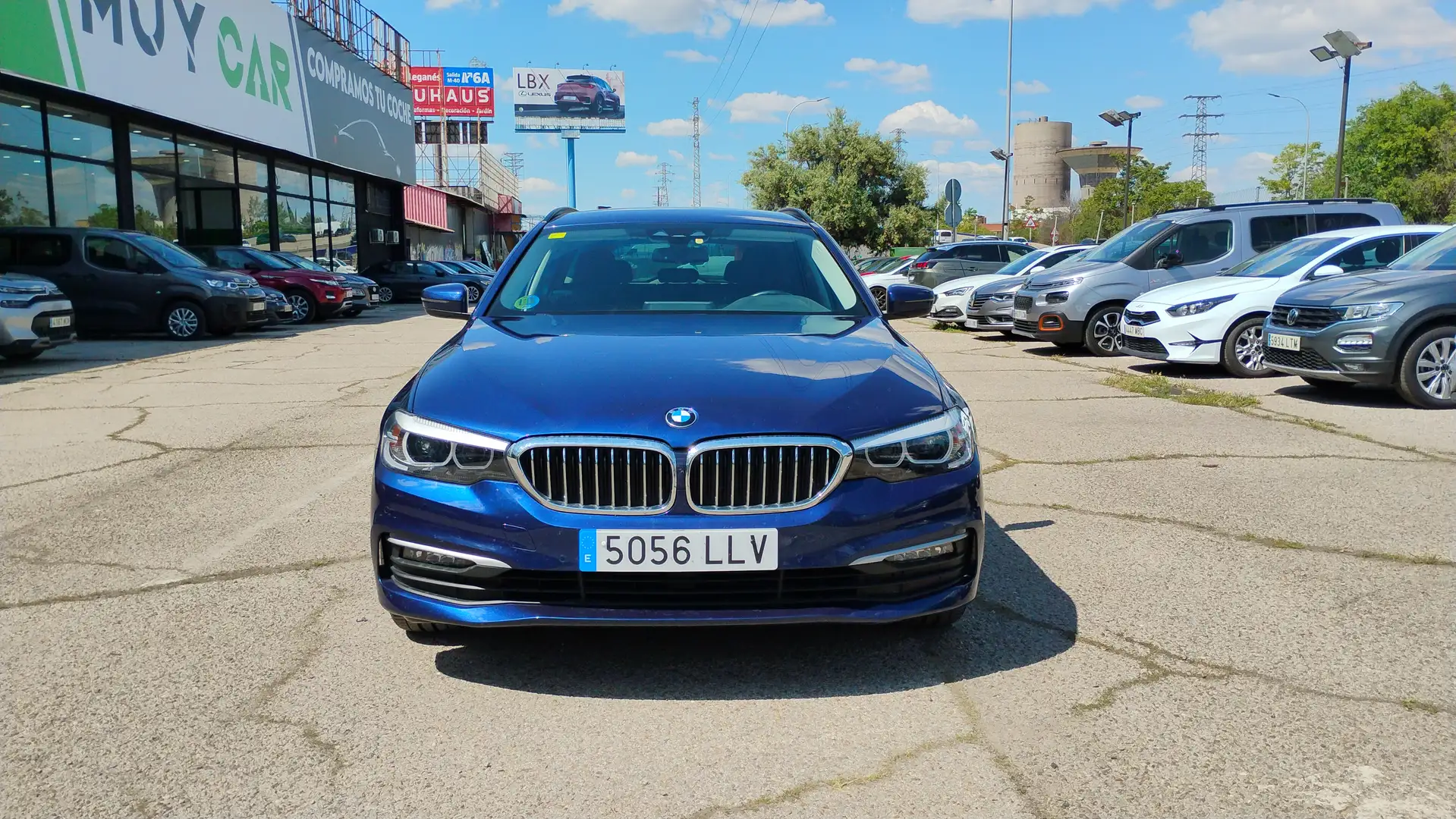 BMW 520 520dA Touring Bleu - 2