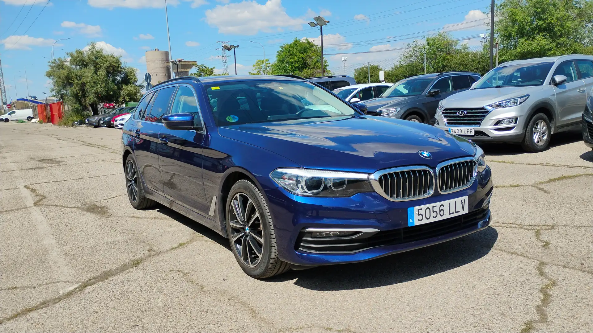 BMW 520 520dA Touring Bleu - 1