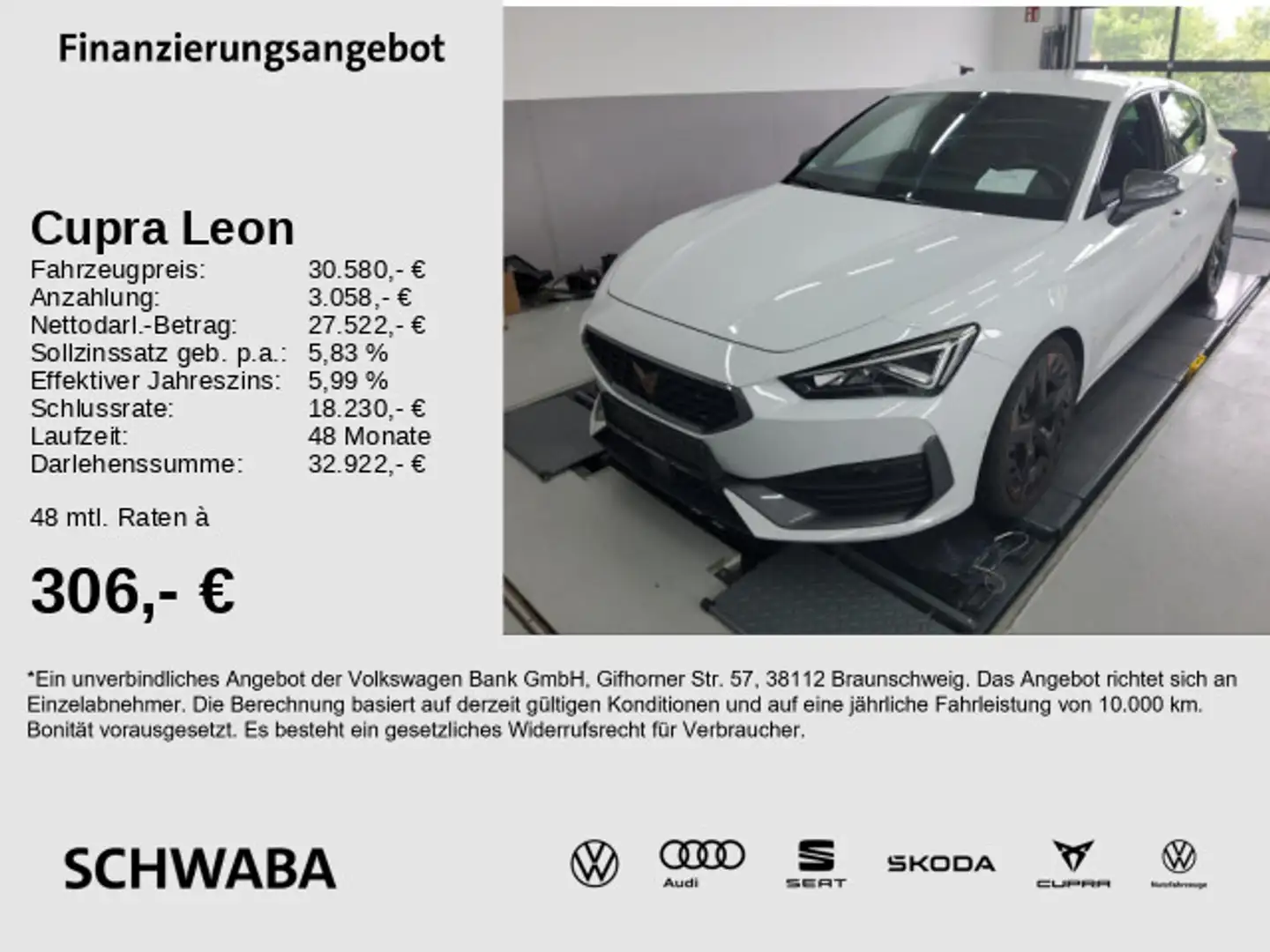 CUPRA Leon VZ 2.0 TSI DSG *ACC*LED*R-KAM*BEATS*19''* Blanc - 1