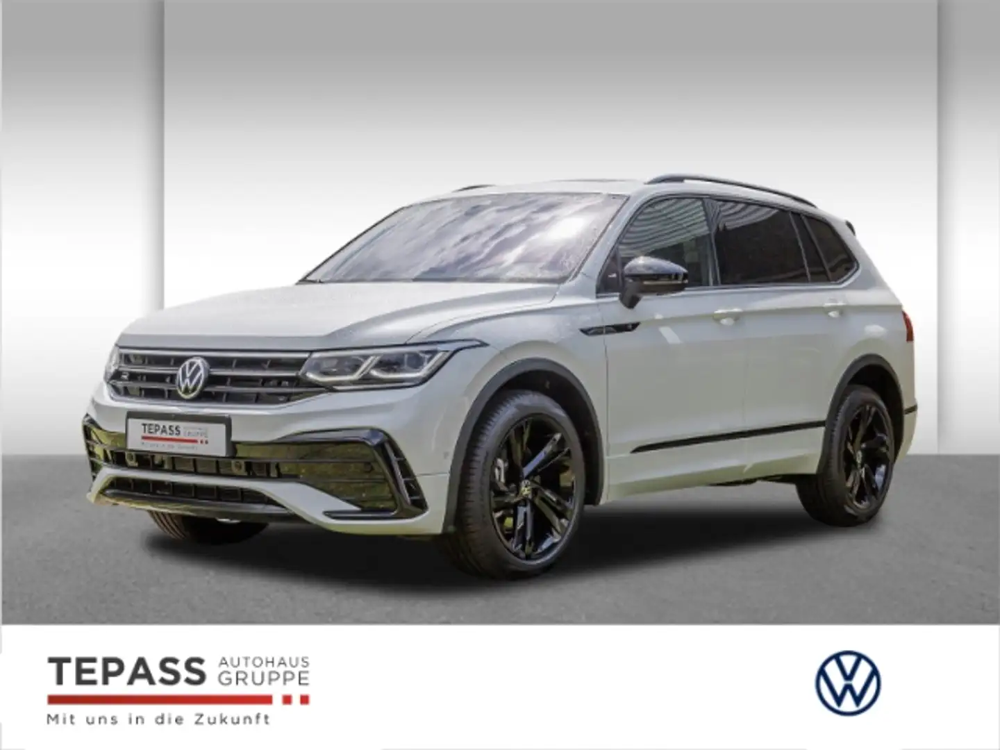 Volkswagen Tiguan Allspace 2,0 TDI 4MOTION R-Line PANO AHK Weiß - 1