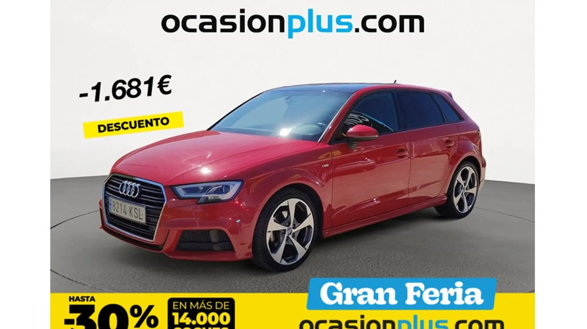 Audi A3 Sportback 30 TDI S Line 85kW Rojo - 1
