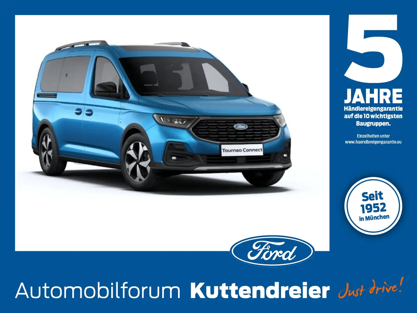 Ford Tourneo Connect 2.0 EcoBlue Grand Active ACC+LED Albastru - 1