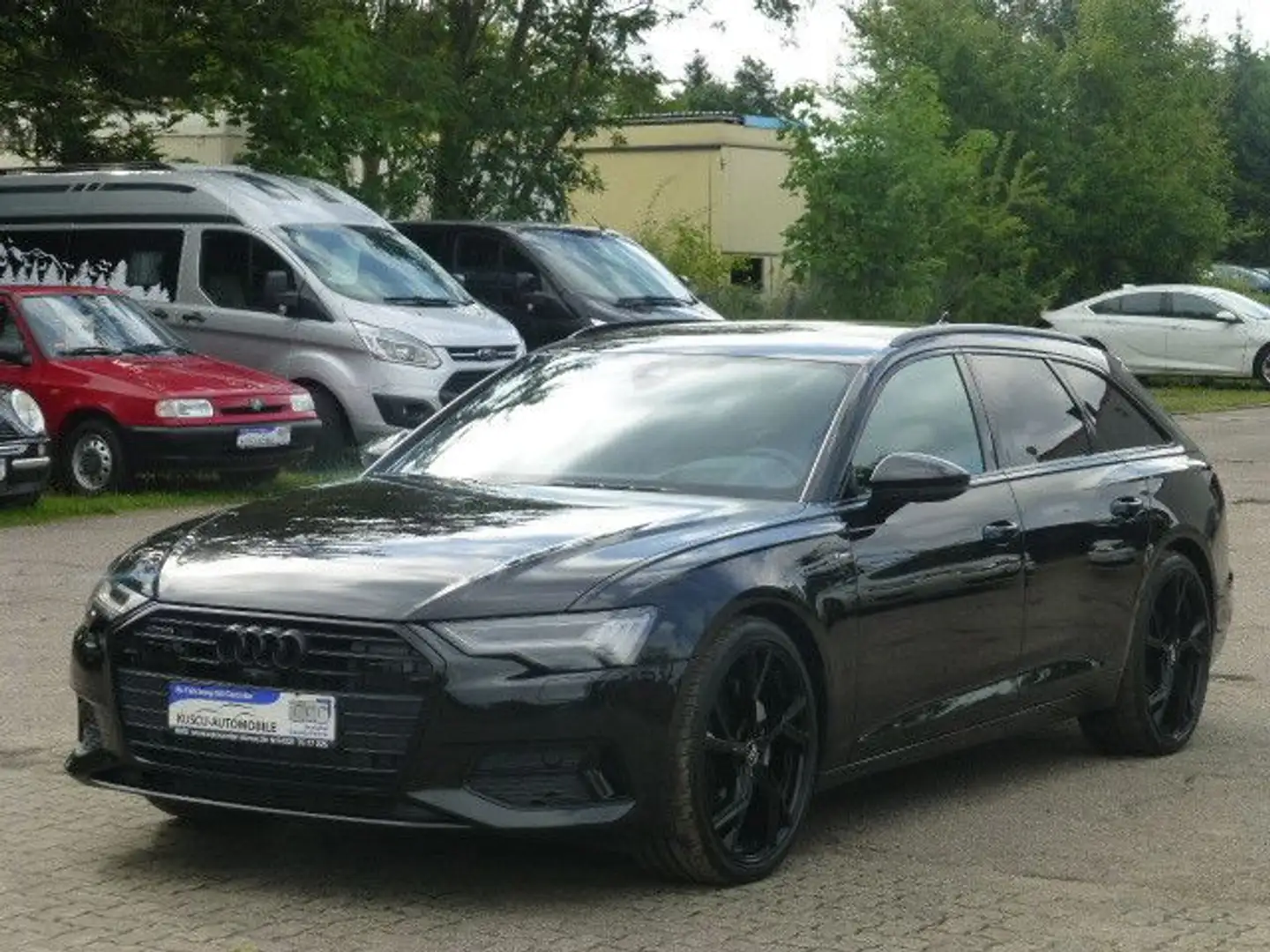 Audi A6 S-Line quattro-360°KAMERA-LEDER-HEAD UP-AHK Schwarz - 1