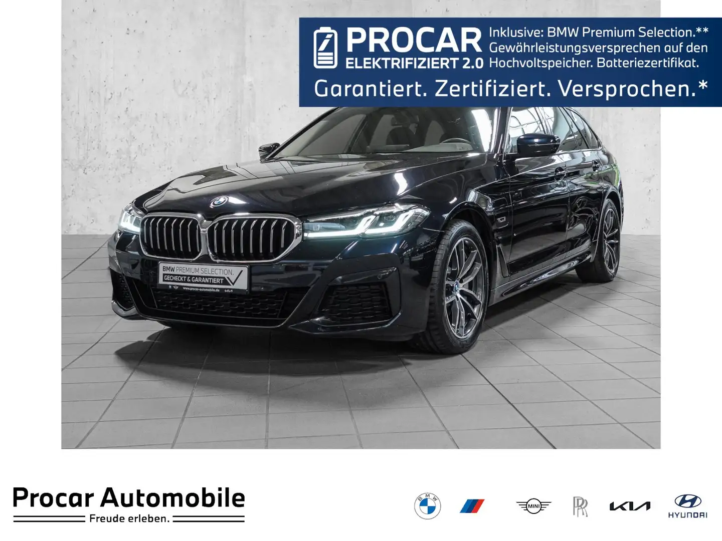 BMW 530 e Msport AHK Komf HiFi adapt. LED FA StHz Noir - 1