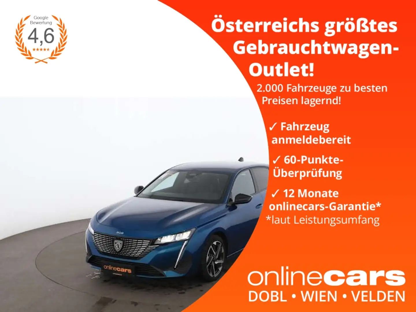 Peugeot 308 1.5 BlueHDi 130 Allure Aut LED NAVI LEDER PDC Blau - 1