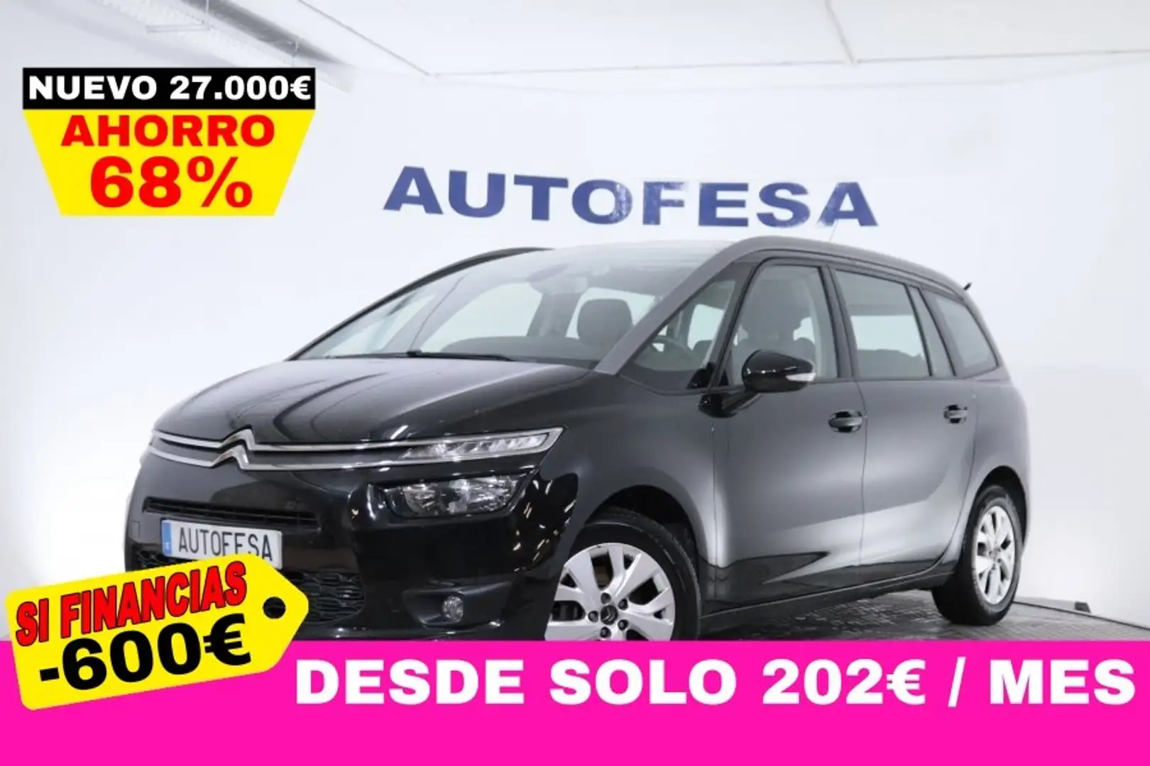 Citroen C4 GRAND PICASSO 1.2 PURETECH 130CV 7 PLAZAS 5P # PAR Negro - 1