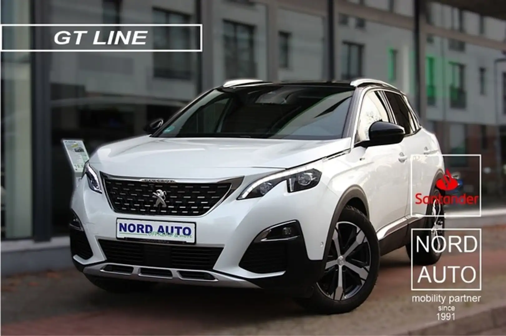 Peugeot 3008 1.6 GT-LINE Autom. Navi/KAM/LED/ACC/PDC Weiß - 1