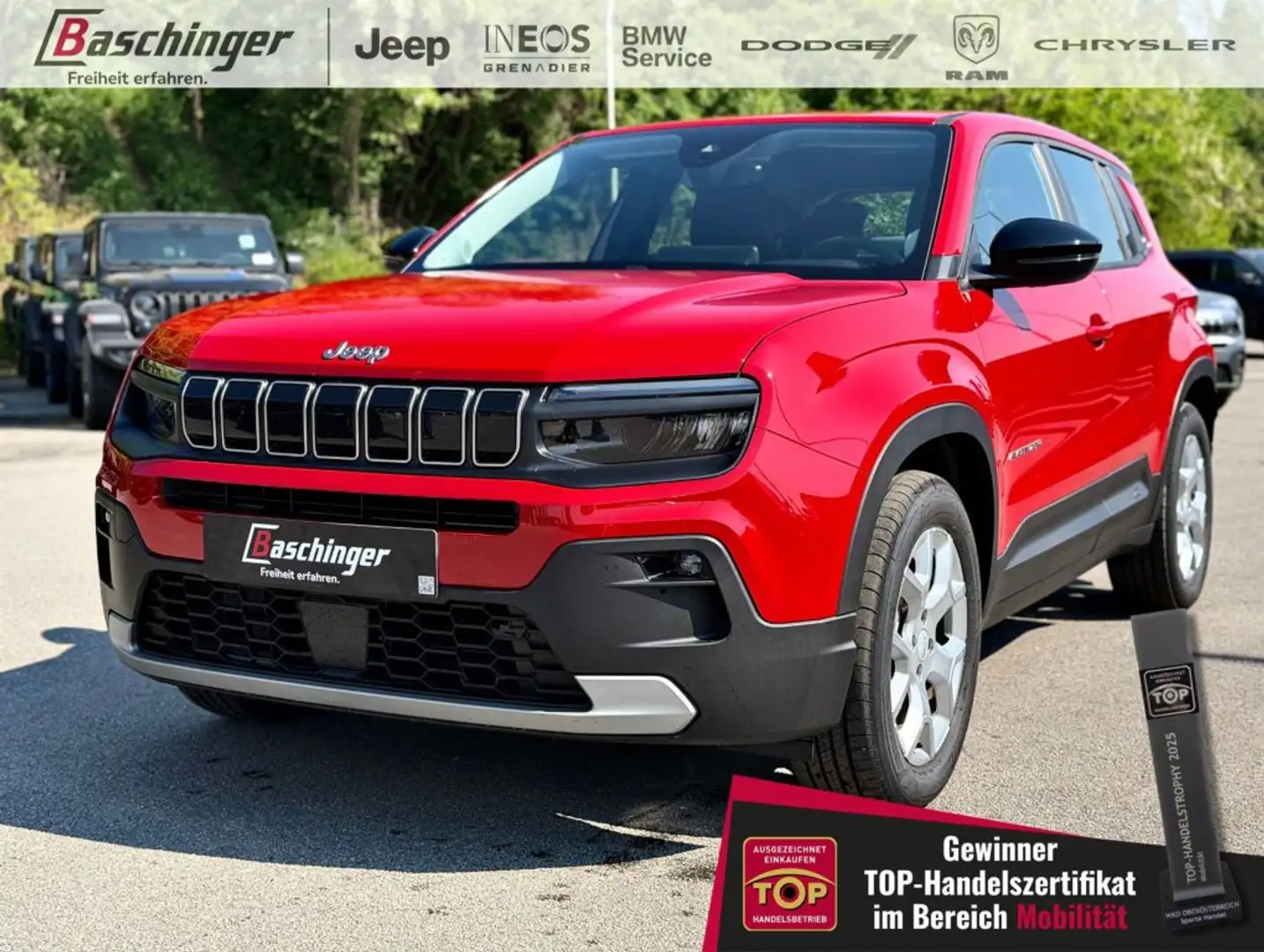 Jeep Avenger Altitude Elektro mit Leder und Sitzheizung Rot - 1