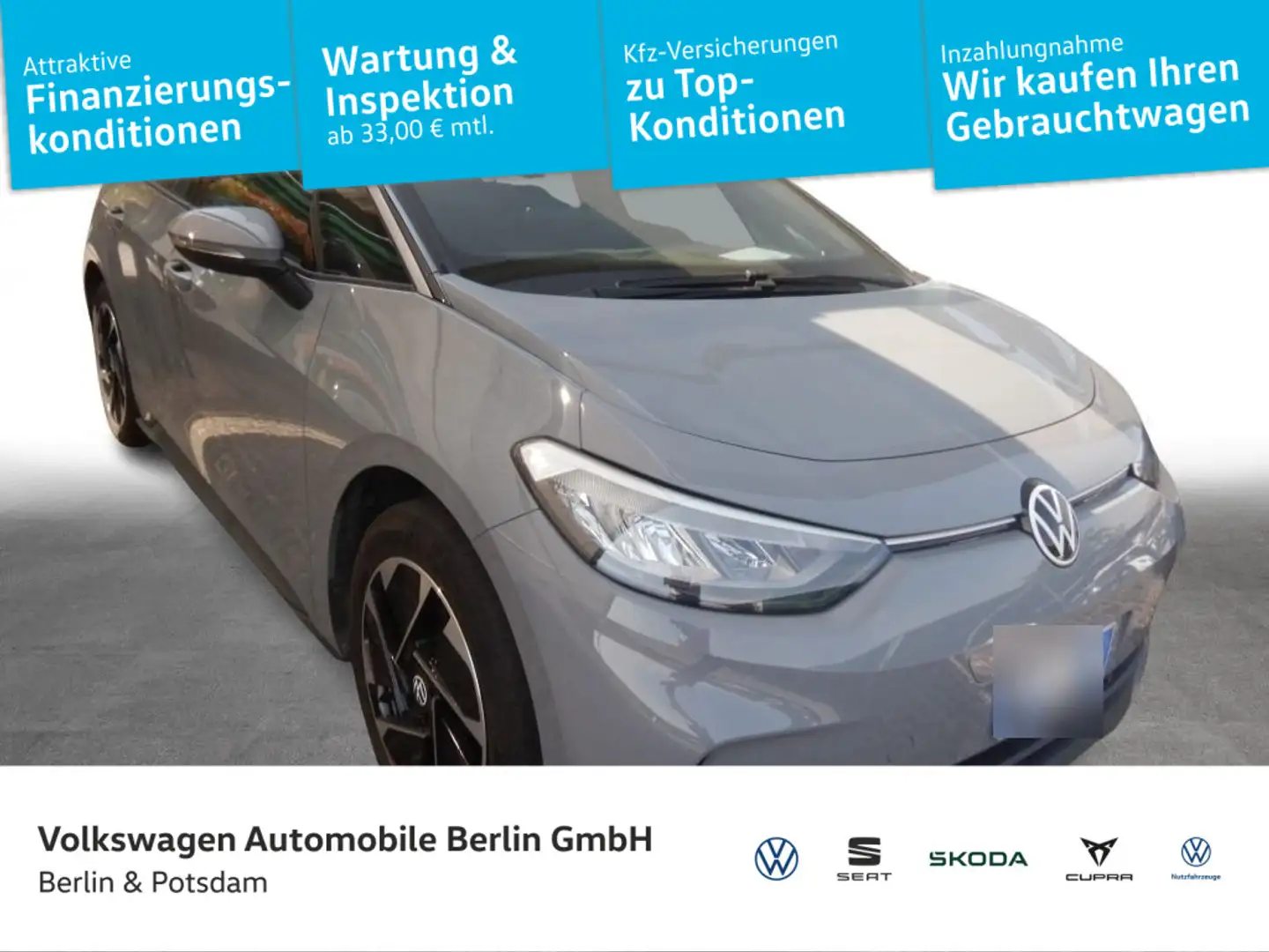 Volkswagen ID.3 Pro LED PDC LM  MFL APP-Connect KLIMA Grijs - 1