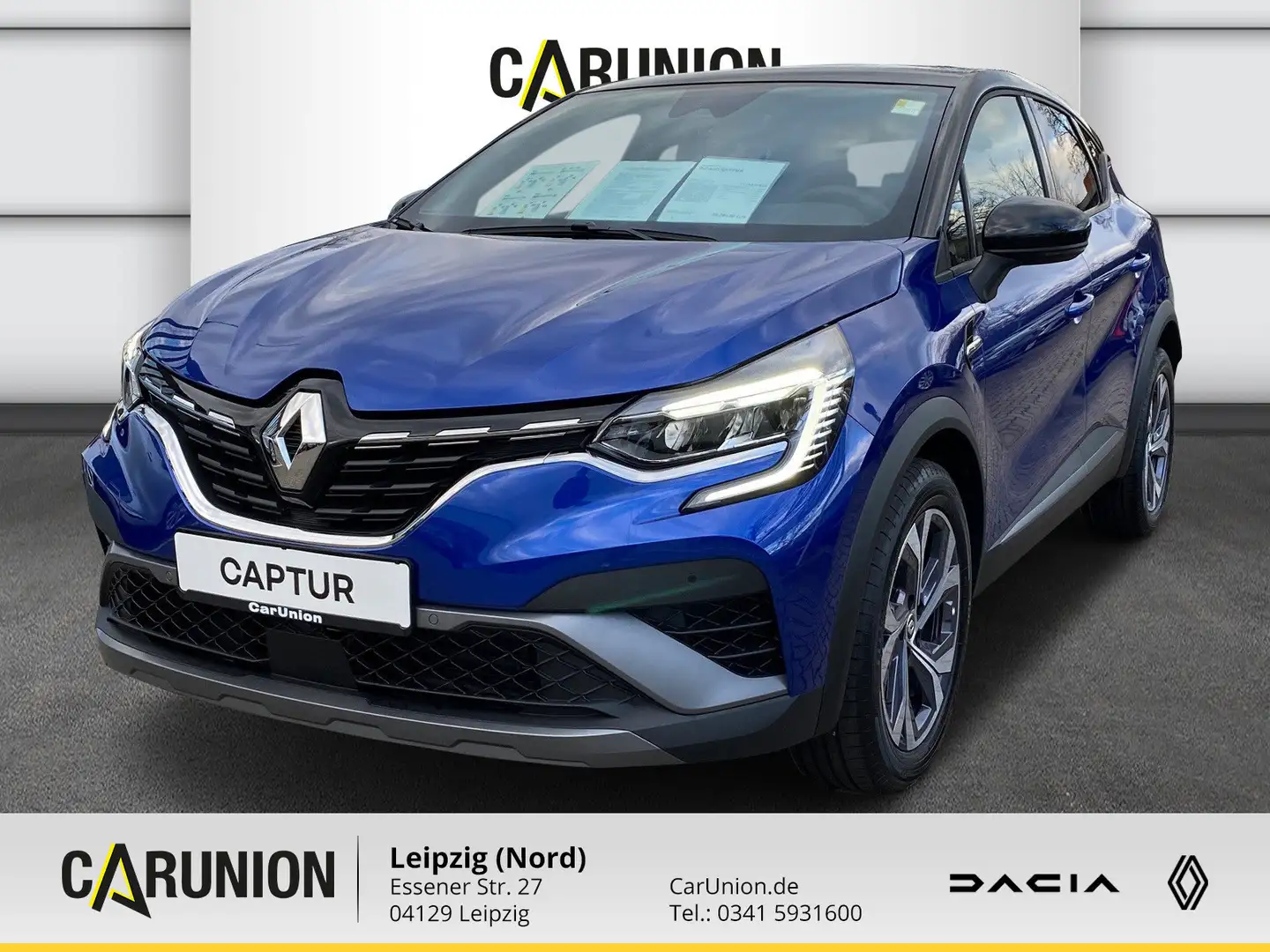 Renault Captur R.S. LINE TCe 160 EDC KLIMAA,CARPLAY,WKR Bleu - 1