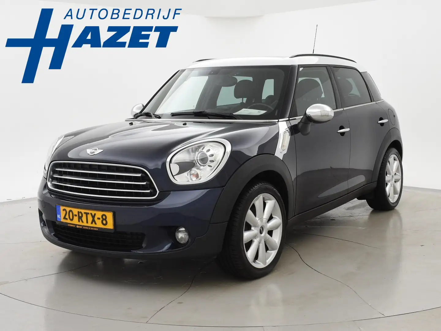 MINI Cooper Countryman Mini 1.6 CHILI + PANORAMA / LEDER / STOELVERW. / N Blauw - 1