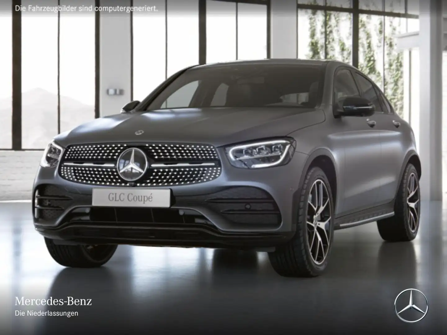 Mercedes-Benz GLC 300 Coupé 4M AMG+NIGHT+360+LED+FAHRASS+9G Grau - 2