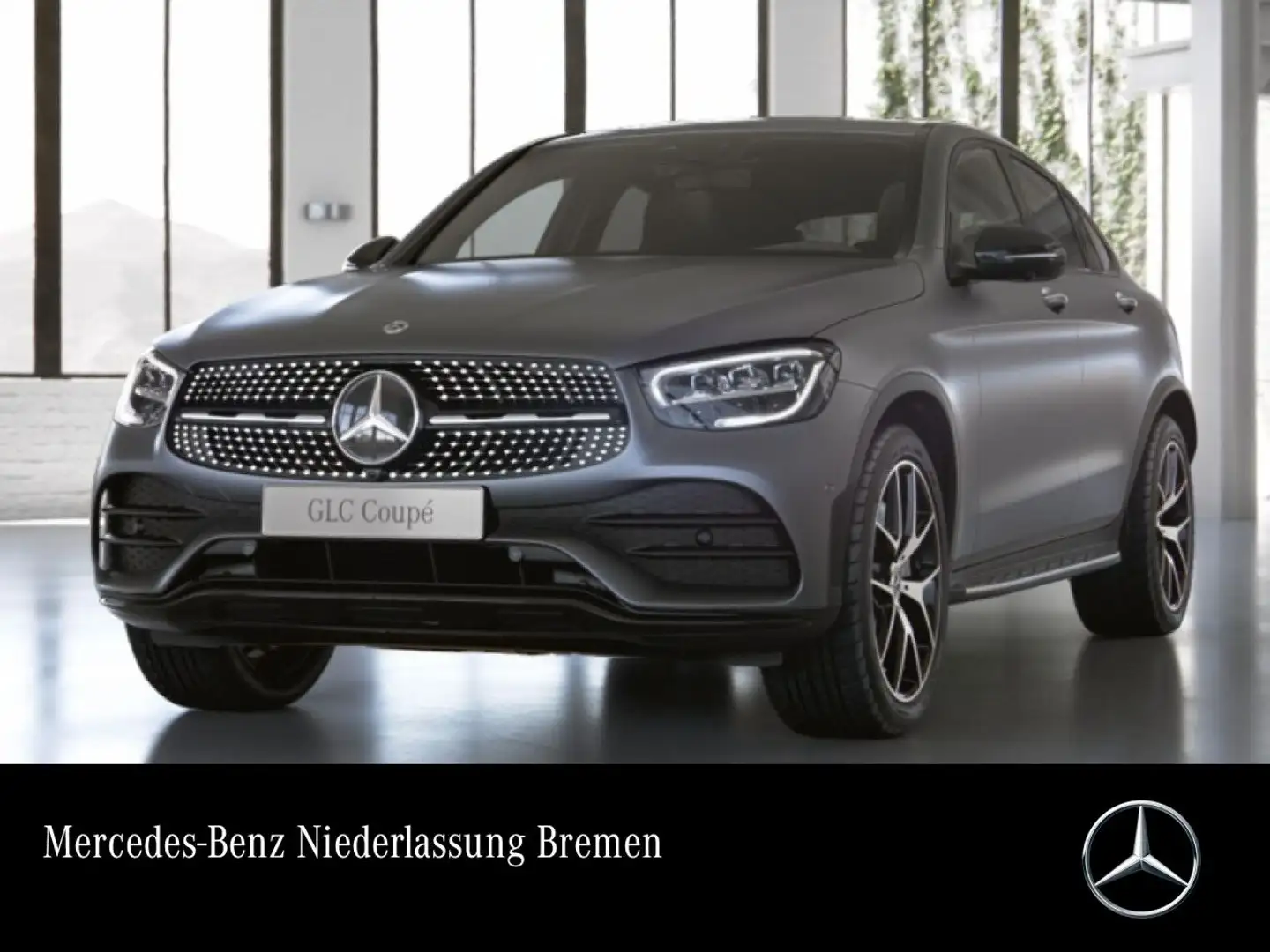 Mercedes-Benz GLC 300 Coupé 4M AMG+NIGHT+360+LED+FAHRASS+9G Grau - 1