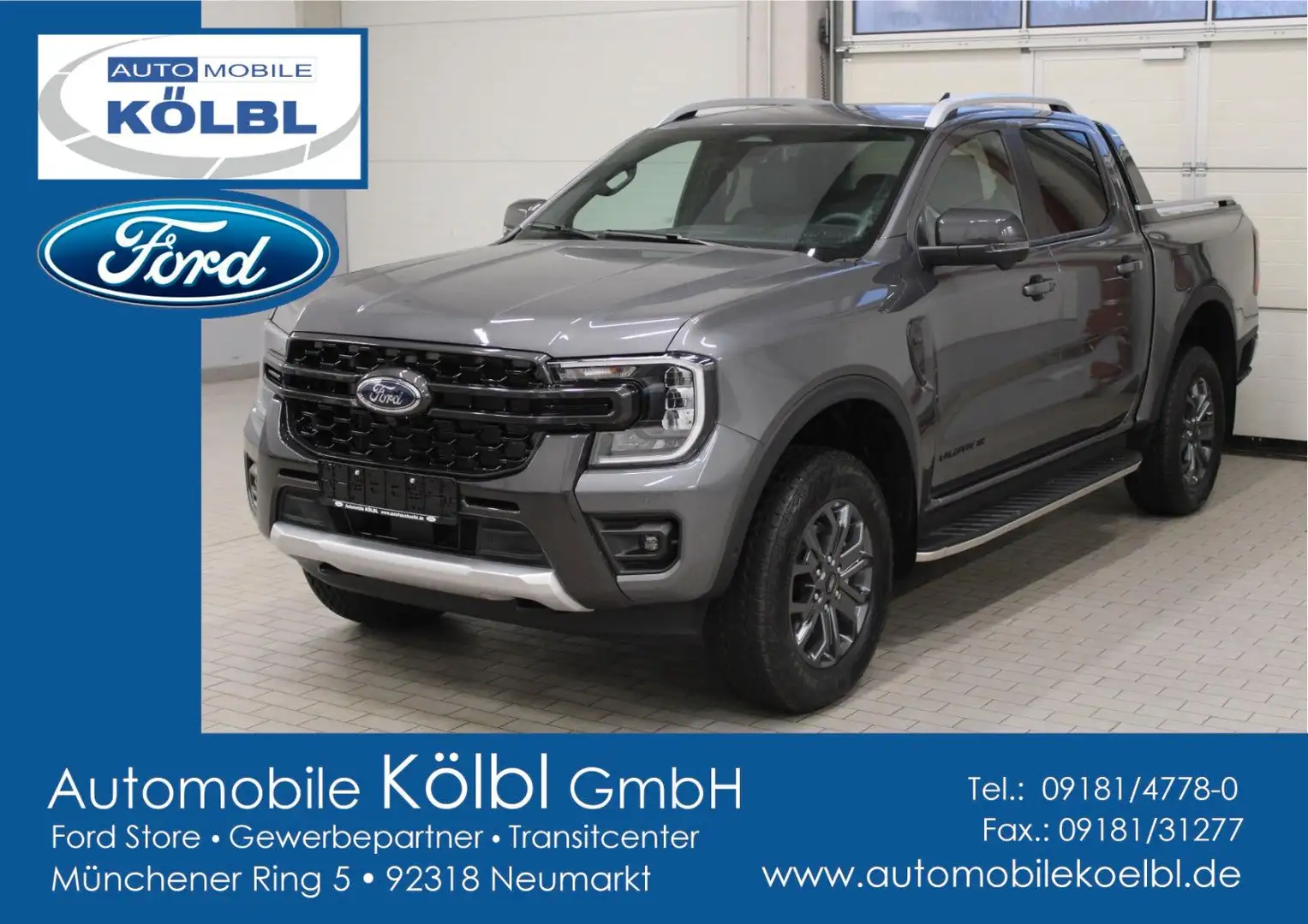 Ford Ranger Wildtrak DoKa, EL.ROLLO/AHK/B&O/1,99%* Gris - 1