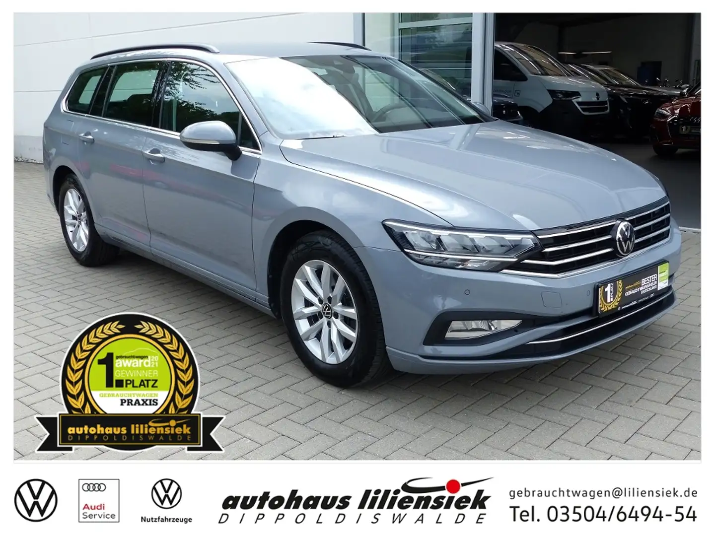 Volkswagen Passat Variant 2.0 TDI DSG Business *LED*PDC*Navi* Gris - 1