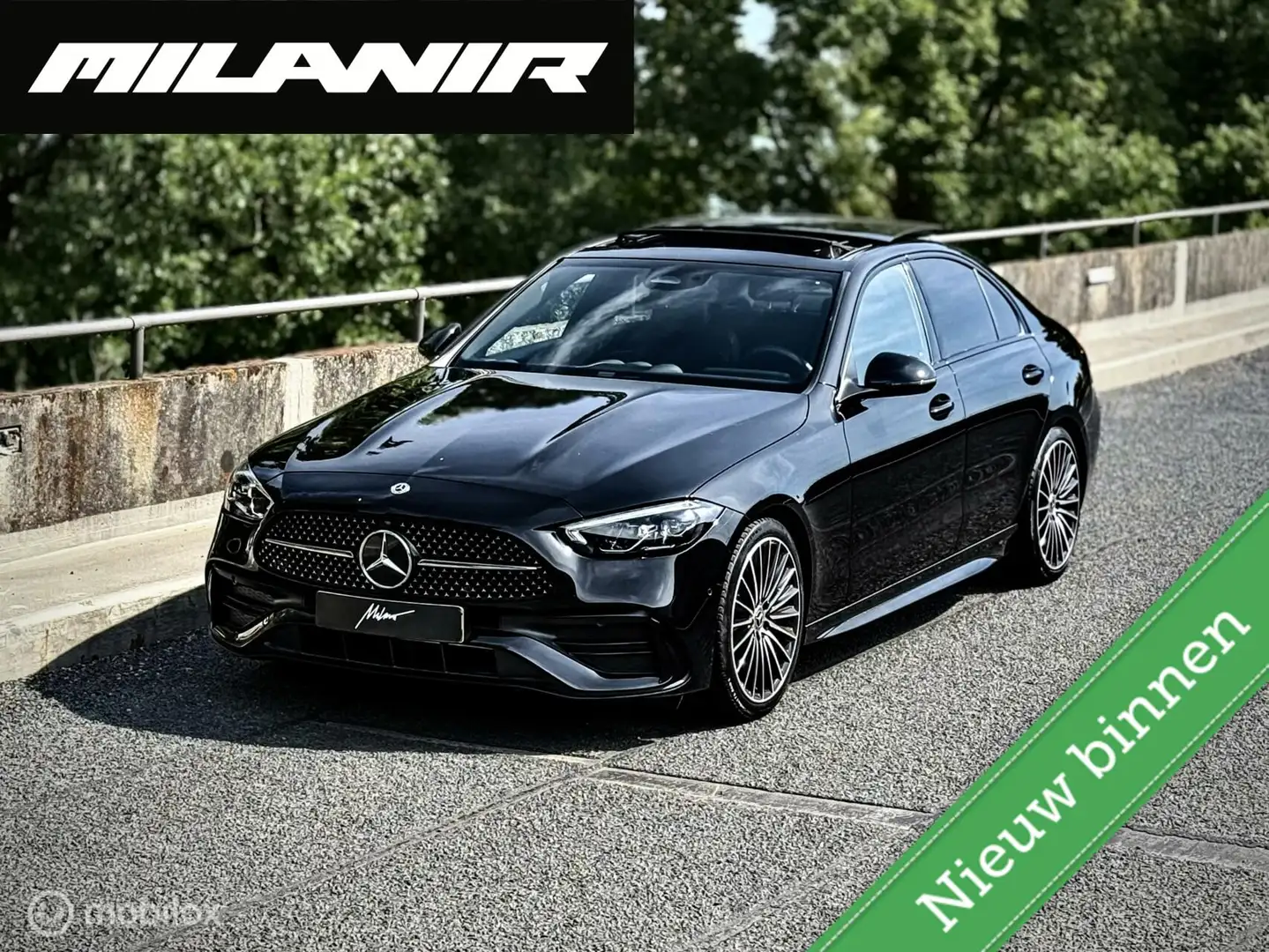 Mercedes-Benz C 180 C180 AMG Line | Pano | 19 inch | Leder Noir - 1