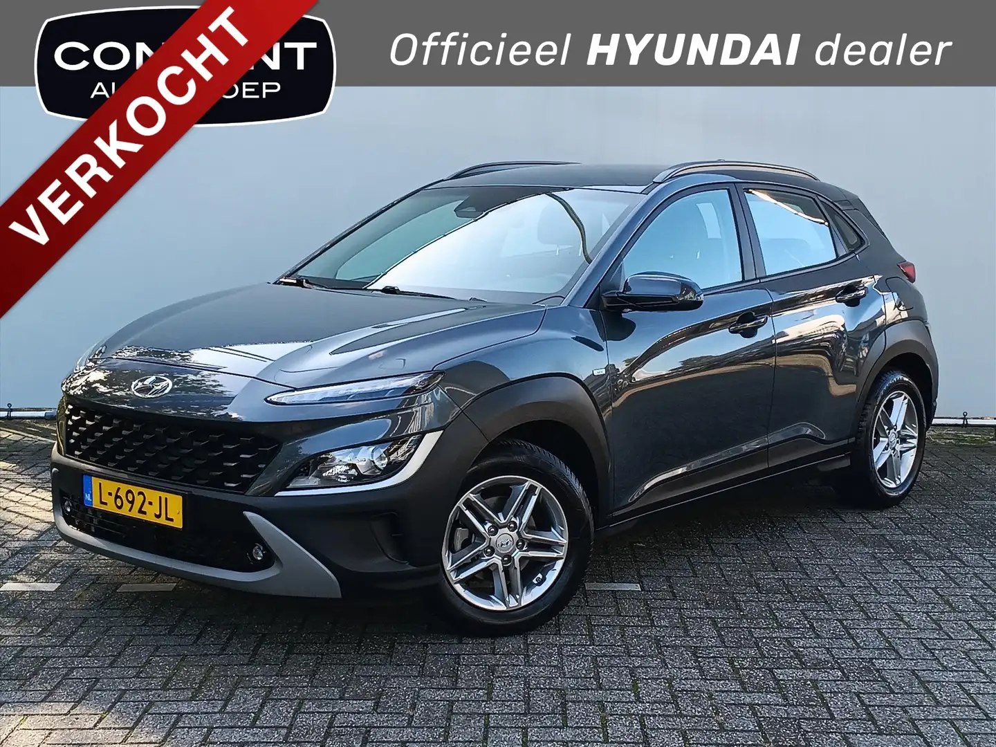 Hyundai KONA 1.0 T-GDI 48V 120pk Comfort Smart | Navi | Cruise Gris - 1