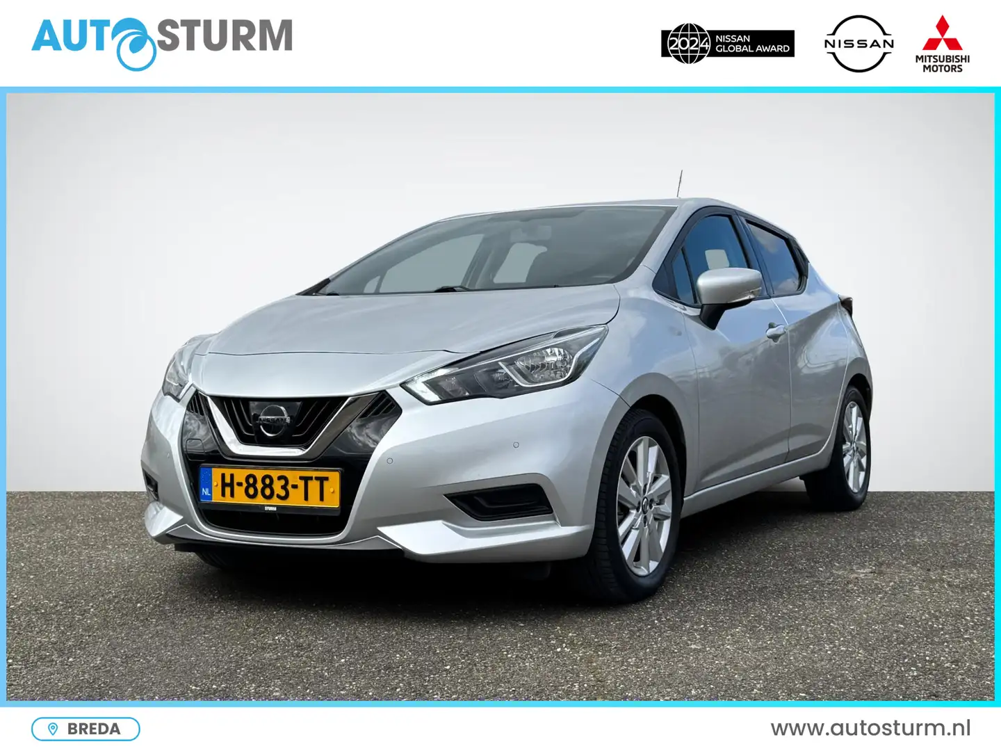 Nissan Micra 1.0 IG-T Acenta Style Pack | Apple Carplay/Android Zilver - 1