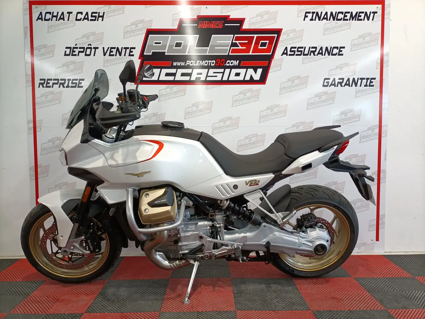 Moto Guzzi V 100 Biały - 2