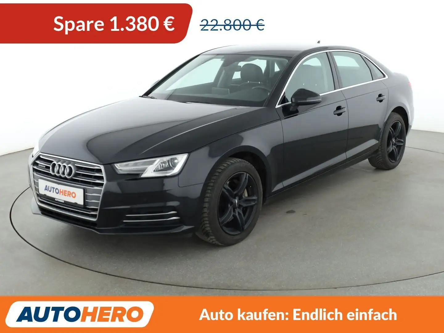 Audi A4 2.0 TDI quattro Sport Aut.*NAVI*AHK*PDC*SHZ* Schwarz - 1