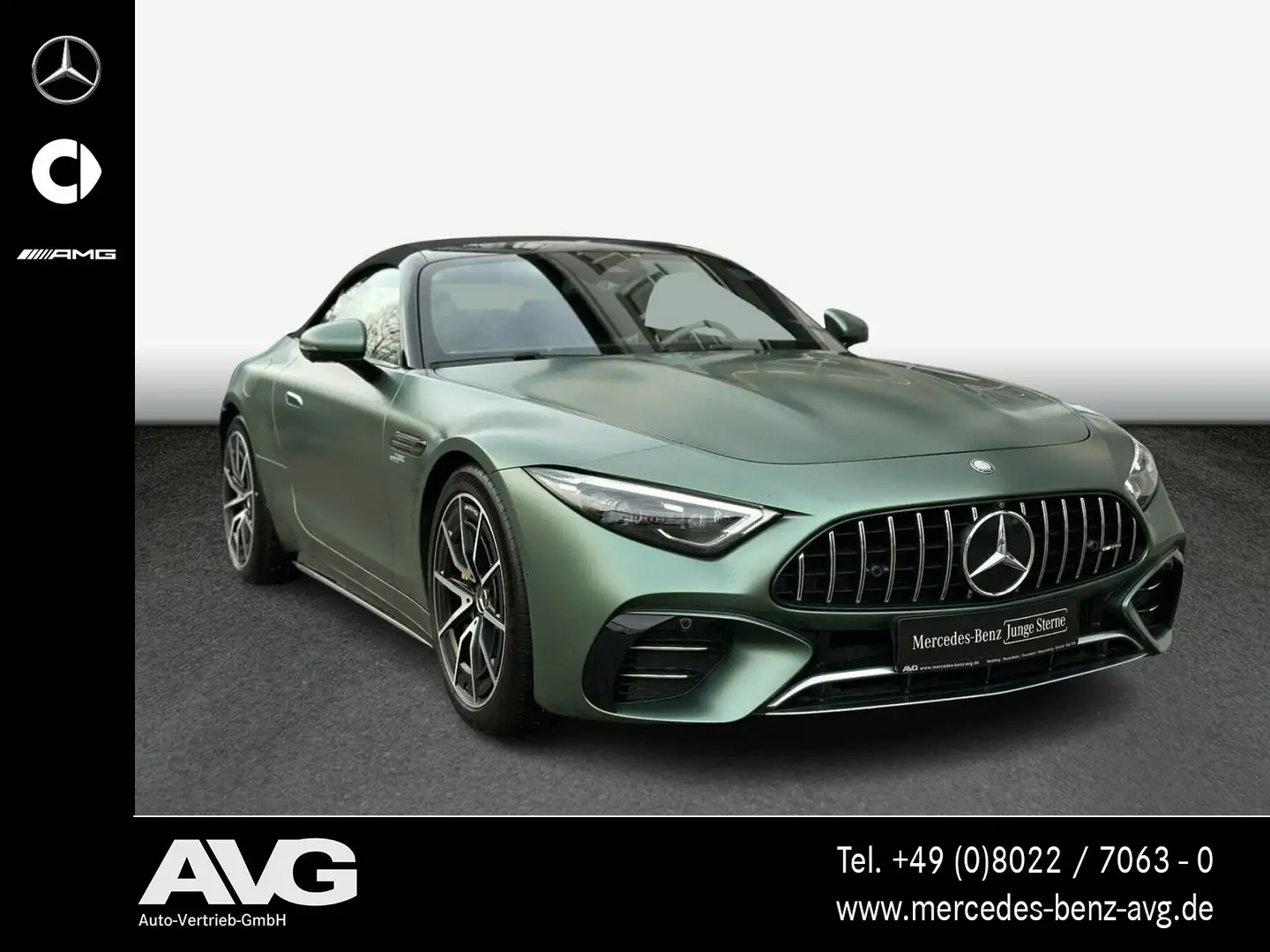 Mercedes-Benz SL 43 AMG AMG SL 43 V8 Styl. Premium-Plus Burm. MANUFAKTUR Grün - 2