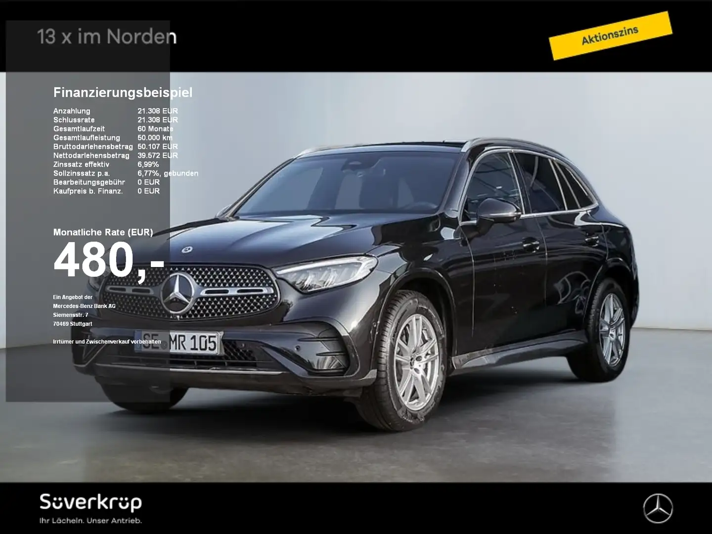 Mercedes-Benz GLC 220 d 4M AMG SPUR PANO AHK DISTR 360 PDC Schwarz - 1