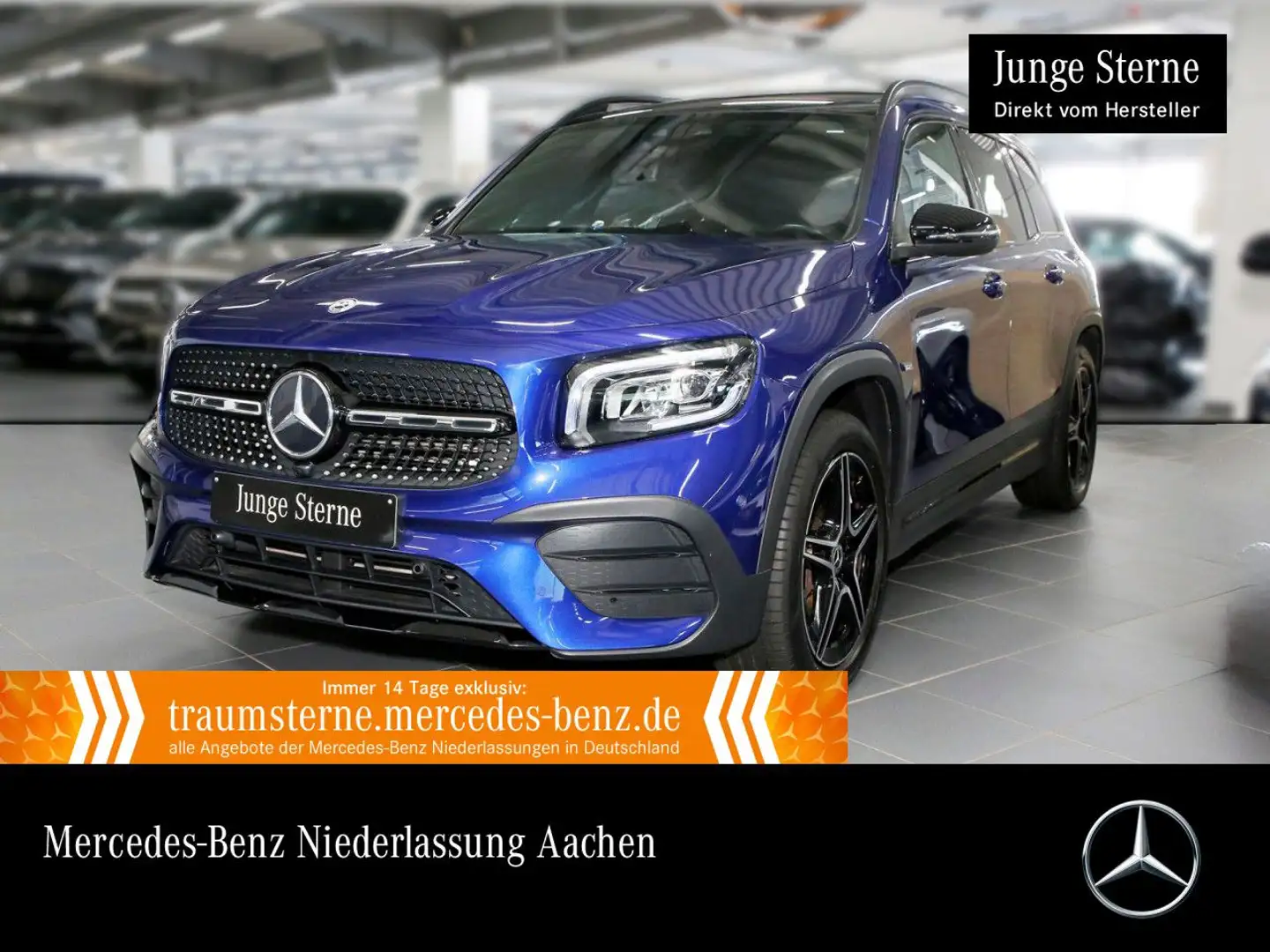 Mercedes-Benz GLB 200 AMG+NIGHT+PANO+LED+KAMERA+19"+TOTW+7G Blauw - 1