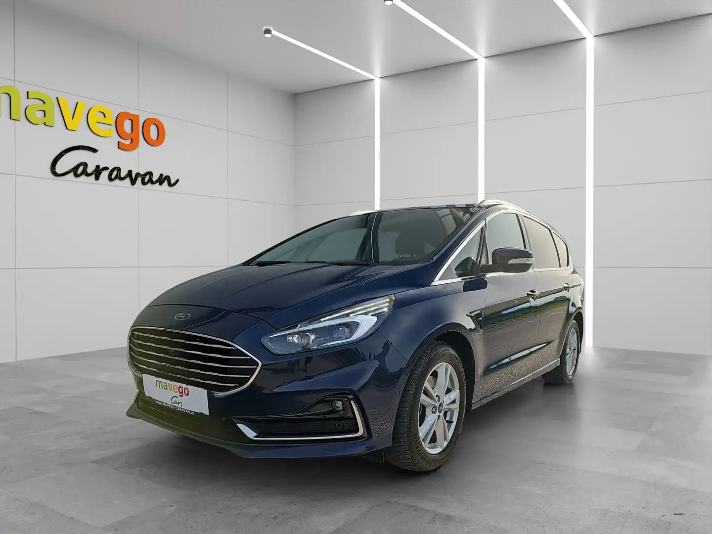 Ford S-Max Titanium 2.0 EcoBlue Aut. **NETTO 10.883 EXPORT** Blau - 1