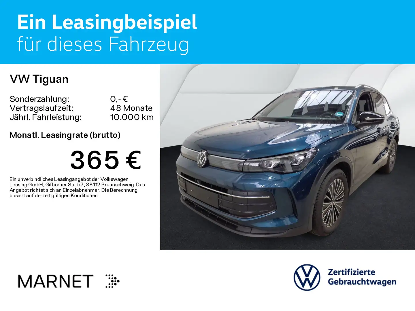 Volkswagen Tiguan 1.5 eTSI DSG GOAL*Navi*AHK*IQ-LIght*Kamer Blau - 2