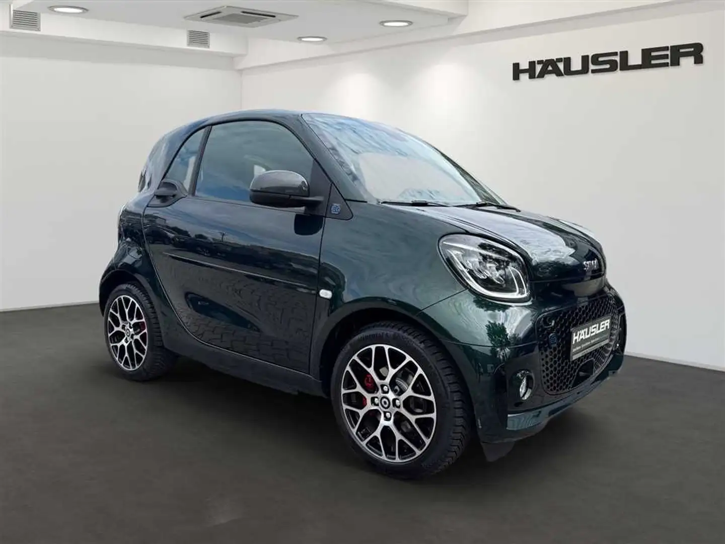 smart forTwo Coupé Elektro, PDC; Leder, Glasdach, Sitzheizung, Grün - 2