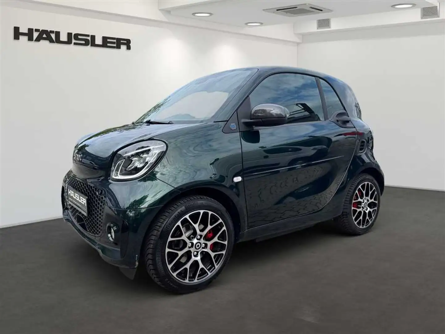 smart forTwo Coupé Elektro, PDC; Leder, Glasdach, Sitzheizung, Grün - 1