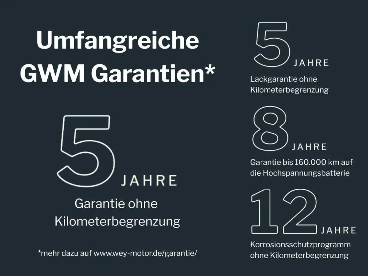 GWM WEY 05 Premium - 2t Anhängel./132 km el.Reichw. Blanc - 2