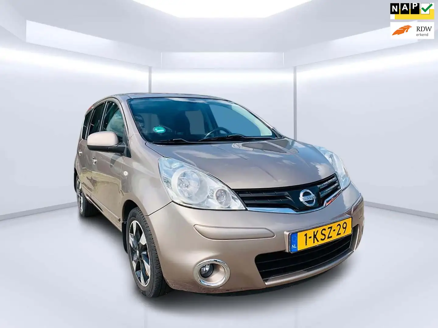 Nissan Note 1.4 Connect Edition, Airco, Half leer, Nieuw APK, Marrone - 1