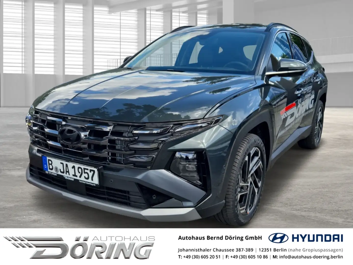 Hyundai TUCSON PRIME 1.6 Turbo  AUTOMATIK 7-DCT 2WD , Leder, Navi Grün - 1
