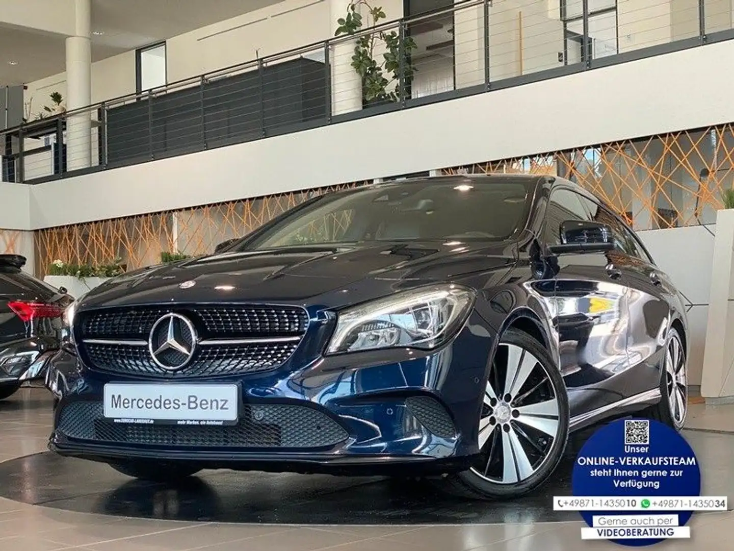 Mercedes-Benz CLA 200 Urban NightP Navi LED AHK Blauw - 1