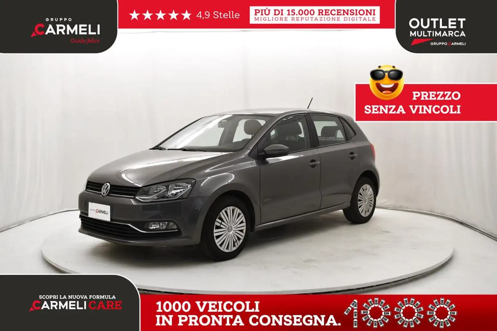 Volkswagen Polo 1.0 mpi Comfortline 75cv 5p Gris - 1