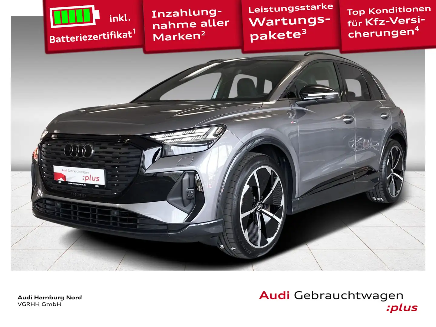 Audi Q4 e-tron 40 e-tron 2x S line Navi Sonos Panorama ACC Grau - 1