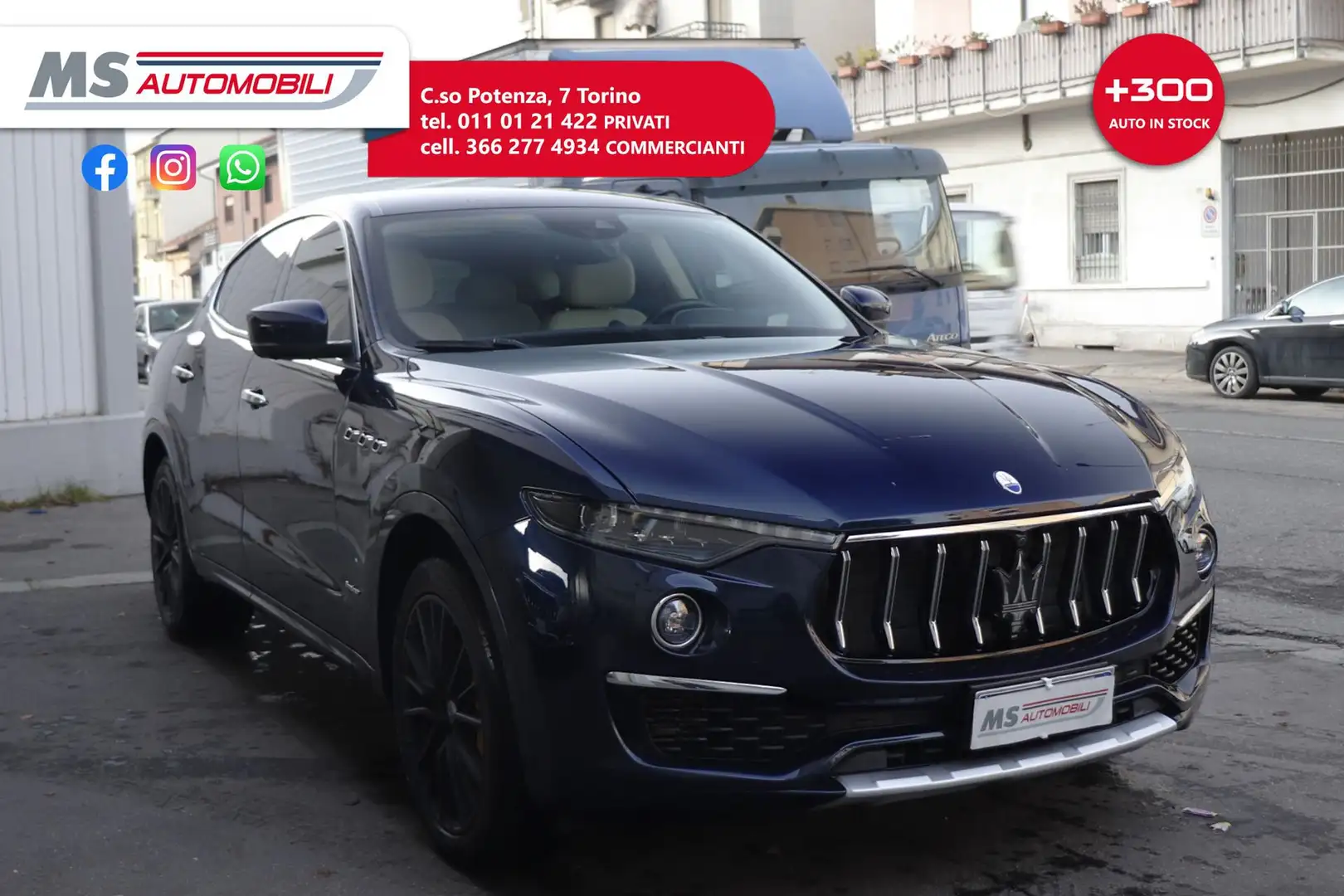 Maserati Levante V6 Diesel 275 CV AWD Granlusso Q4 Unicoproprietar Blu/Azzurro - 1