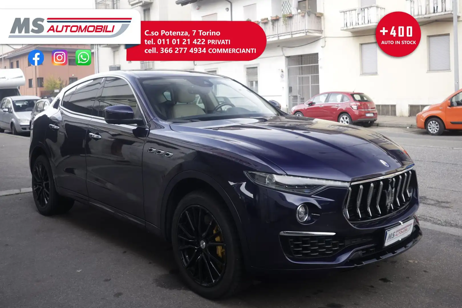 Maserati Levante V6 Diesel 275 CV AWD Granlusso Q4 Unicoproprietar Albastru - 1