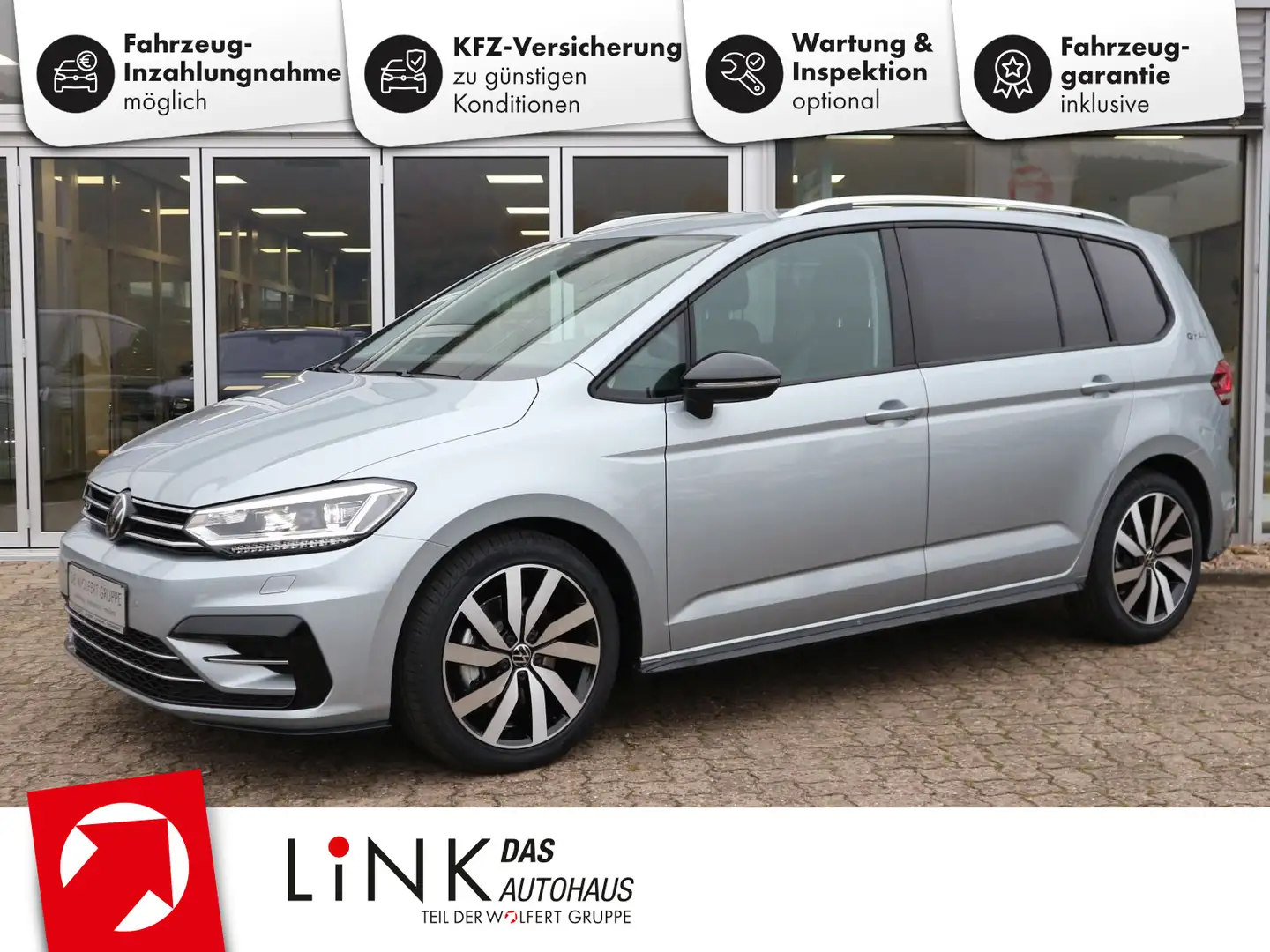 Volkswagen Touran GOAL 2,0 l TDI SCR (150 PS) DSG*R-LINE*AH Silber - 1