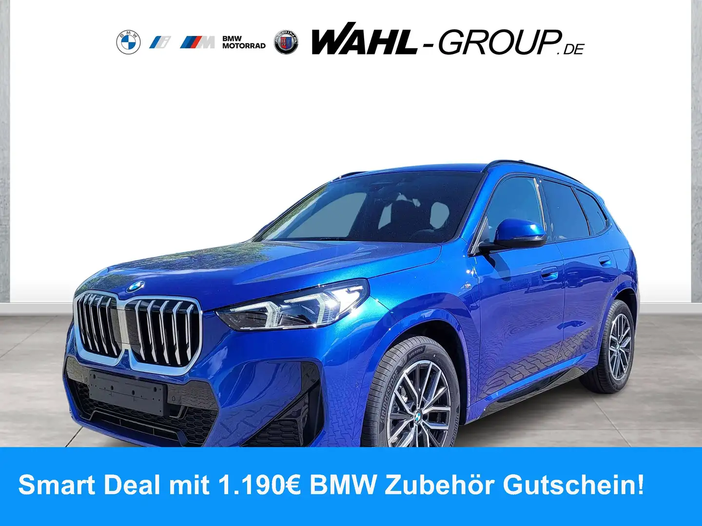 BMW X1 sDrive18i M Sport AHK Adapt LED Navi Premium Blau - 1