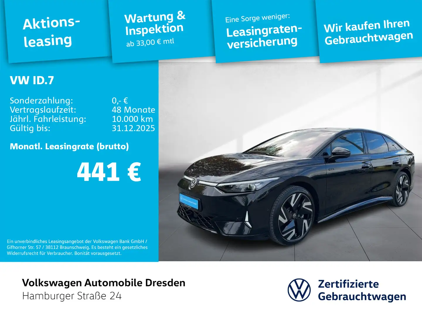 Volkswagen ID.7 GTX IQ.LIGHT AHZV AREA DCC HARMAN AR-HUD Schwarz - 1