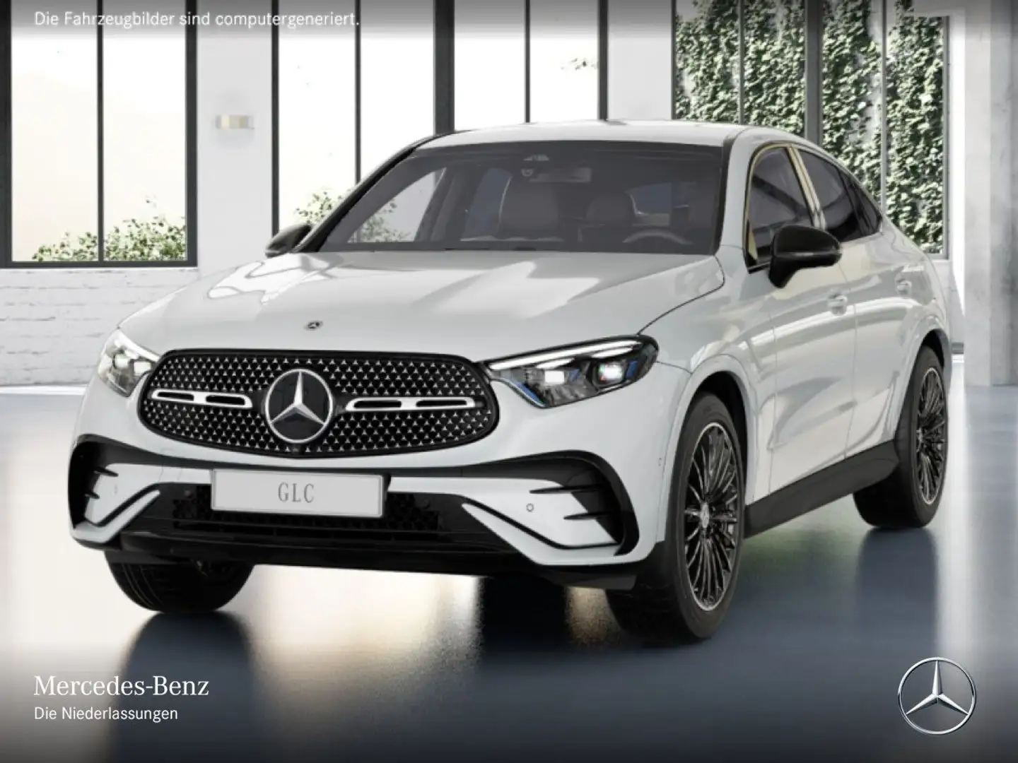 Mercedes-Benz GLC 300 e 4M AMG+NIGHT+360+TOTW+KEYLESS+9G Blanc - 2