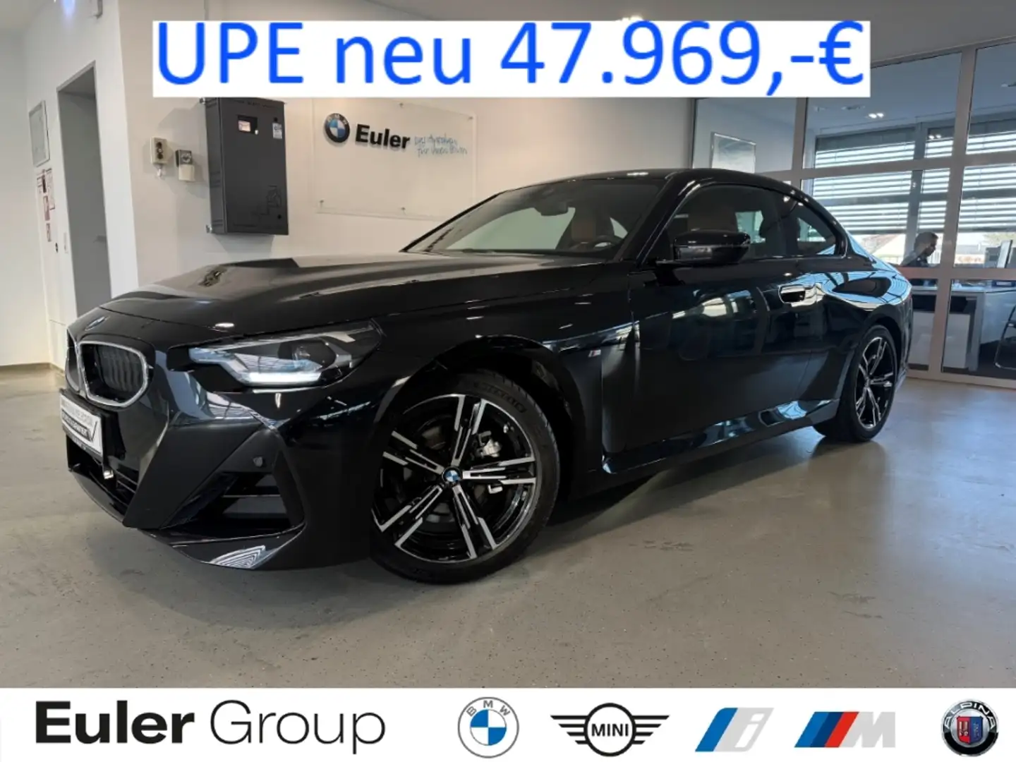 BMW 218 iA Coupe M Sport 18'' ParkAss Widescreen SHZ Klima Schwarz - 1